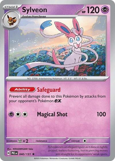 Scarlet & Violet Prismatic Evolutions - 040/131 Sylveon Rare