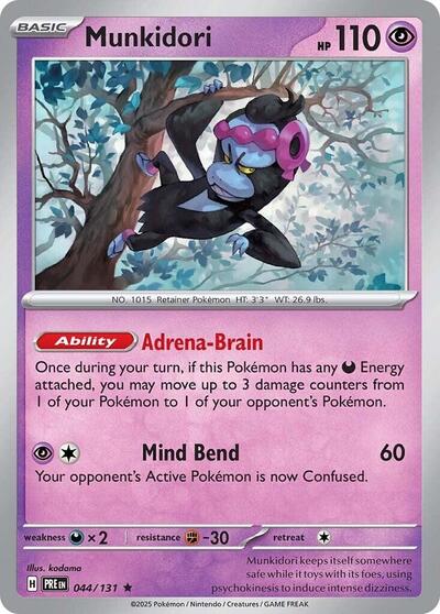 Scarlet & Violet Prismatic Evolutions - 044/131 Munkidori Rare