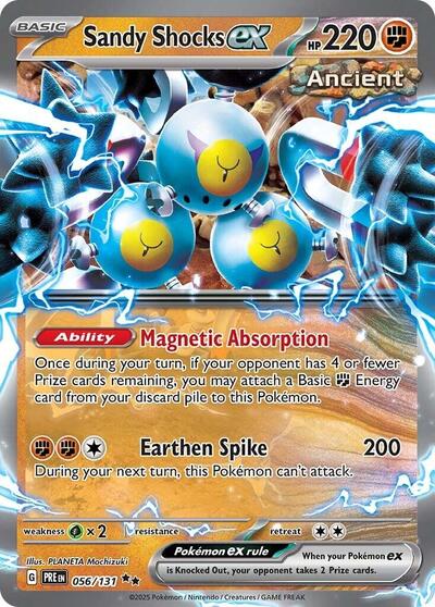 Scarlet & Violet Prismatic Evolutions - 056/131 Sandy Shocks ex Double Rare