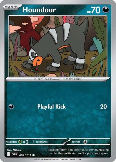 Scarlet & Violet Prismatic Evolutions - 062/131 Houndour Common