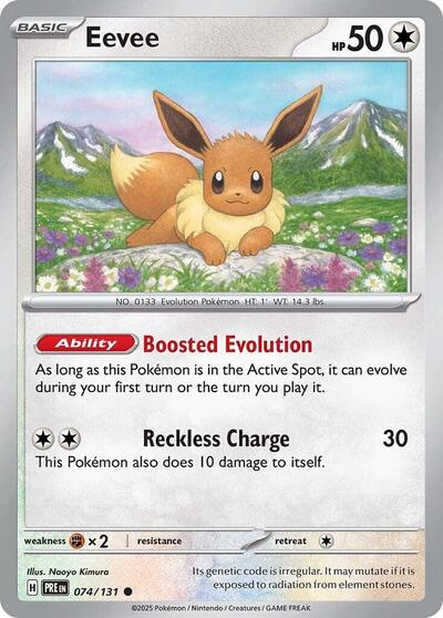 Scarlet & Violet Prismatic Evolutions - 074/131 Eevee Common