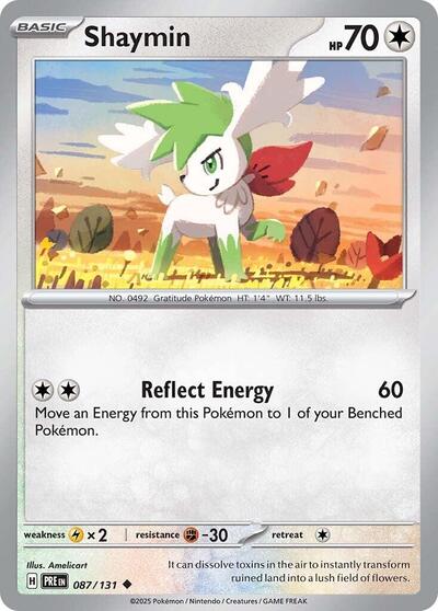 Scarlet & Violet Prismatic Evolutions - 087/131 Shaymin Uncommon