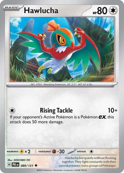 Scarlet & Violet Prismatic Evolutions - 089/131 Hawlucha Uncommon