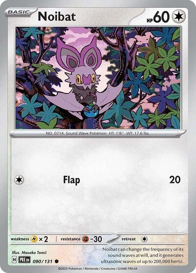 Scarlet & Violet Prismatic Evolutions - 090/131 Noibat Common