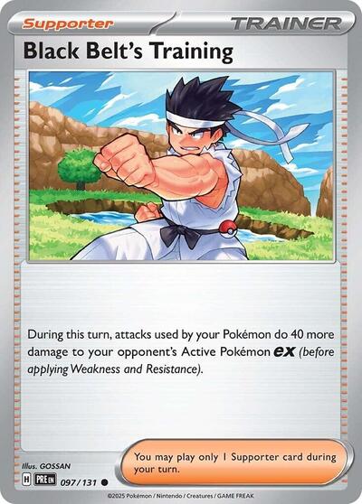 Scarlet & Violet Prismatic Evolutions - 097/131 Black Belt's Training Common