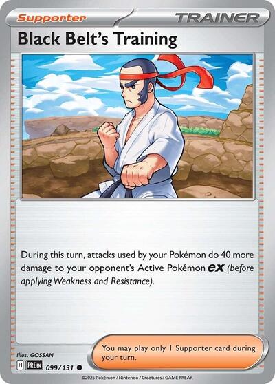 Scarlet & Violet Prismatic Evolutions - 099/131 Black Belt's Training Common