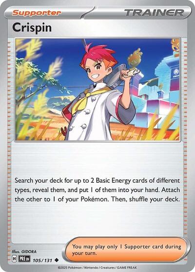 Scarlet & Violet Prismatic Evolutions - 105/131 Crispin Uncommon