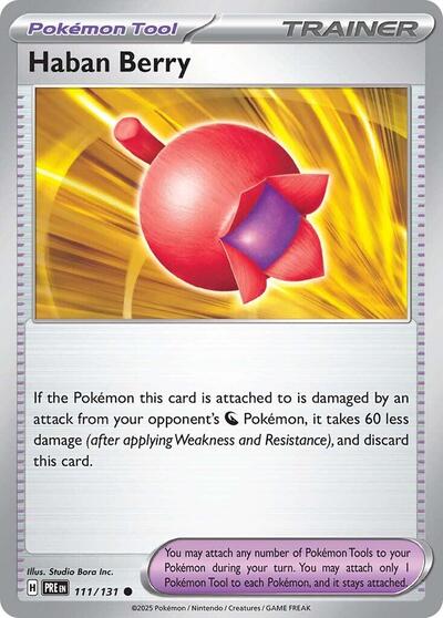 Scarlet & Violet Prismatic Evolutions - 111/131 Haban Berry Common