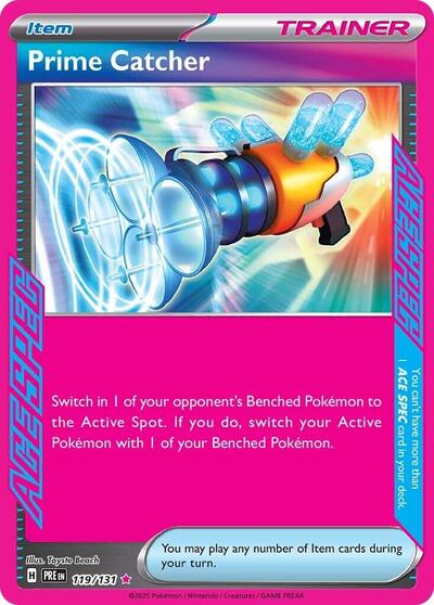 Scarlet & Violet Prismatic Evolutions - 119/131 Prime Catcher ACE SPEC Rare