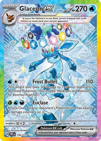 Scarlet & Violet Prismatic Evolutions - 150/131 Glaceon ex Special Illustration Rare