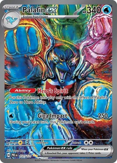 Scarlet & Violet Prismatic Evolutions - 151/131 Palafin ex Special Illustration Rare