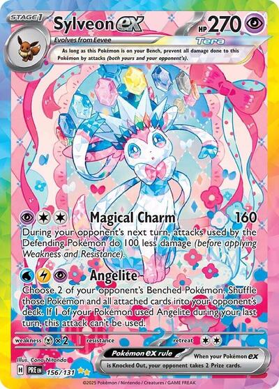 Scarlet & Violet Prismatic Evolutions - 156/131 Sylveon ex Special Illustration Rare