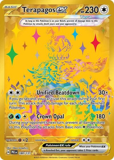 Scarlet & Violet Prismatic Evolutions - 180/131 Terapagos ex Hyper Rare