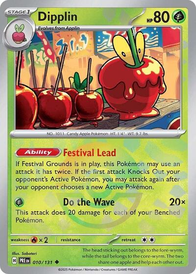 Scarlet & Violet Prismatic Evolutions - 010/132 Dipplin (Poke Ball Pattern) Uncommon