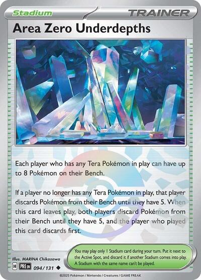 Scarlet & Violet Prismatic Evolutions - 094/131 Area Zero Underdepths (Poke Ball Pattern) Uncommon