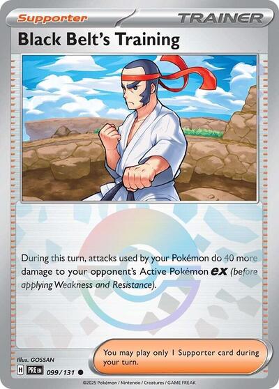 Scarlet & Violet Prismatic Evolutions - 099/131 Black Belt's Training Common