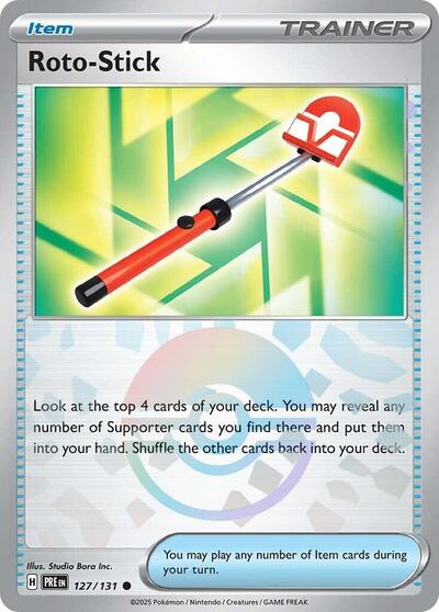 Scarlet & Violet Prismatic Evolutions - 127/131 Roto-Stick (Poke Ball Pattern) Common