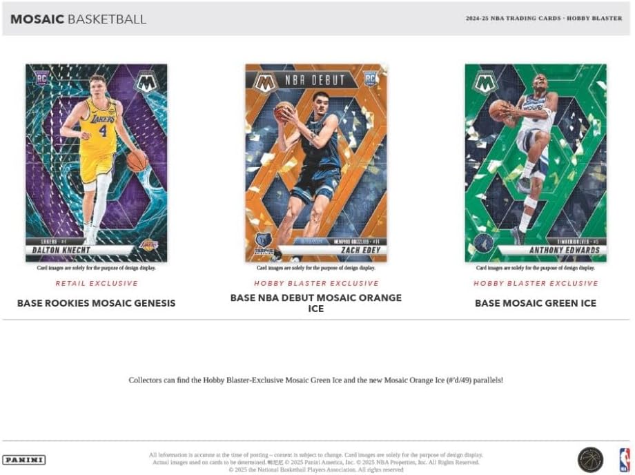2024-25 Panini NBA Mosaic Basketball Hobby Blaster Box