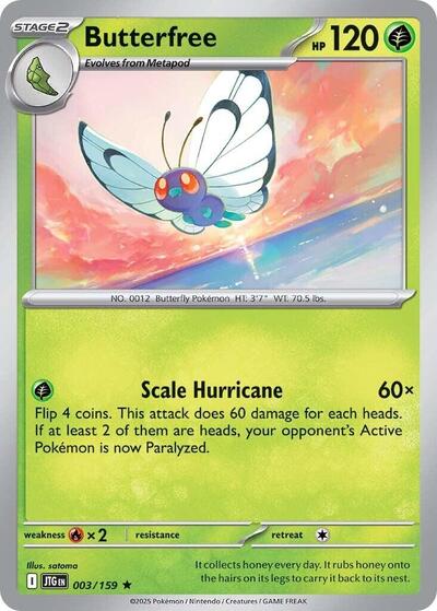 Scarlet & Violet Journey Together - 003/159 Butterfree Rare