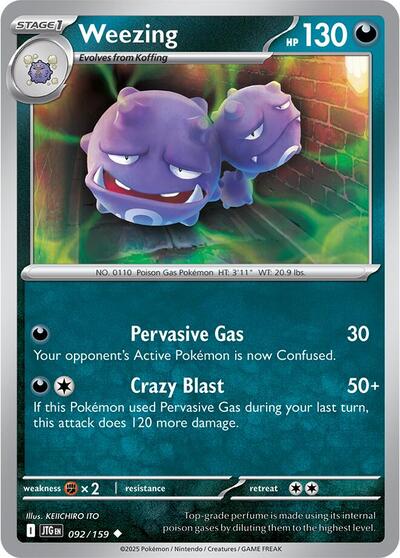 Scarlet & Violet Journey Together - 092/159 Weezing Uncommon