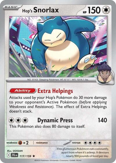Scarlet & Violet Journey Together - 117/159 Hop's Snorlax Rare