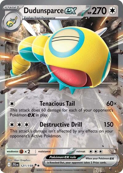 Scarlet & Violet Journey Together - 121/159 Dudunsparce ex Double Rare