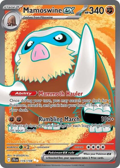 Scarlet & Violet Journey Together - 174/159 Mamoswine ex Ultra Rare