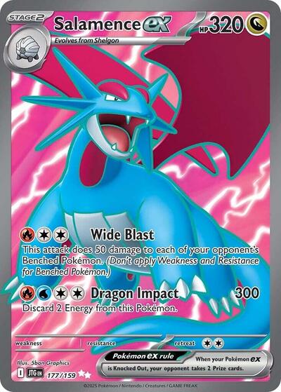 Scarlet & Violet Journey Together - 177/159 Salamence ex Ultra Rare