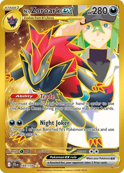 Scarlet & Violet Journey Together - 189/159 N's Zoroark ex Hyper Rare
