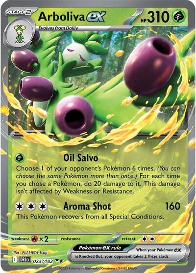 Scarlet & Violet Destined Rivals - 023/182 Arboliva ex Double Rare