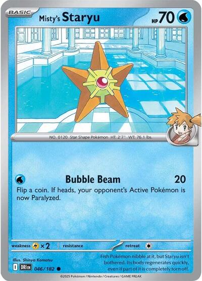 Scarlet & Violet Destined Rivals - 046/182 Misty's Staryu Common