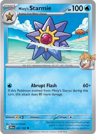 Scarlet & Violet Destined Rivals - 047/182 Misty's Starmie Uncommon