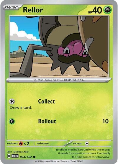 Scarlet & Violet Destined Rivals - 024/182 Rellor Common