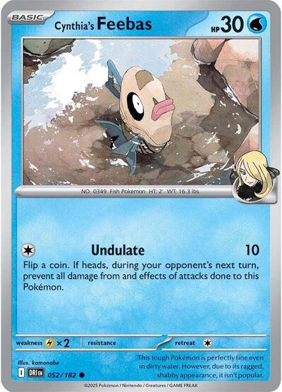 Scarlet & Violet Destined Rivals - 052/182 Cynthia's Feebas Common