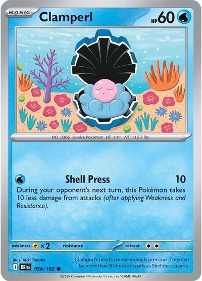 Scarlet & Violet Destined Rivals - 054/182 Clamperl Common