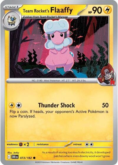Scarlet & Violet Destined Rivals - 073/182 Team Rocket's Flaaffy Common