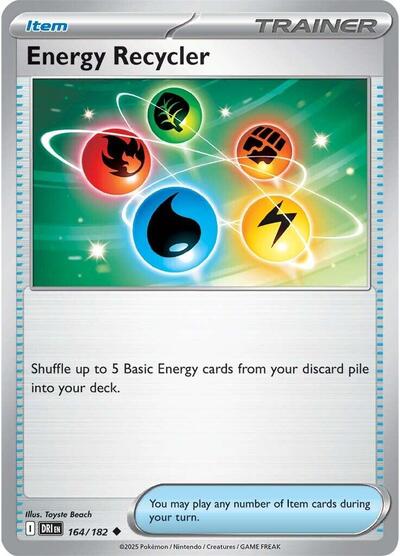 Scarlet & Violet Destined Rivals - 164/182 Energy Recycler Uncommon