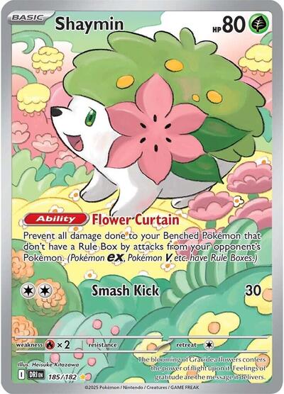 Scarlet & Violet Destined Rivals - 185/182 Shaymin Illustration Rare
