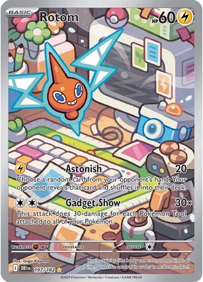 Scarlet & Violet Destined Rivals - 197/182 Rotom Illustration Rare