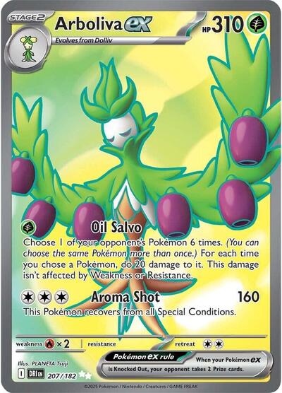 Scarlet & Violet Destined Rivals - 207/182 Arboliva ex Ultra Rare
