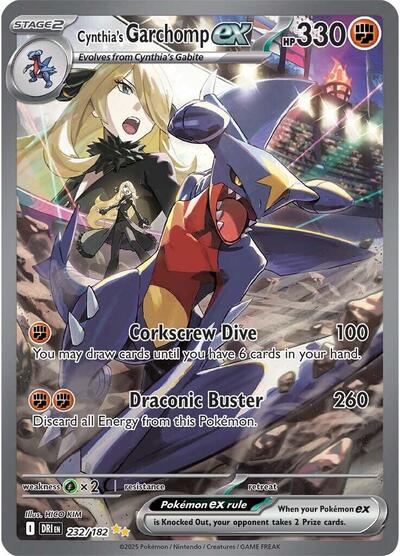 Scarlet & Violet Destined Rivals - 232/182 Cynthia's Garchomp ex Special Illustration Rare