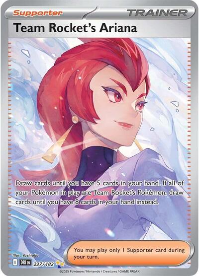 Scarlet & Violet Destined Rivals - 237/182 Team Rocket's Ariana Special Illustration Rare