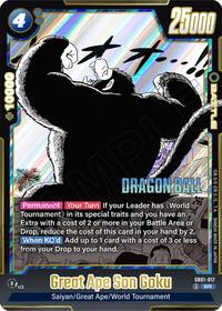 Manga Booster 01 - Great Ape Son Goku SB01-017 Super Rare