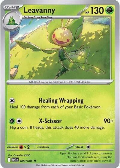 Scarlet & Violet White Flare - 003/086 Leavanny Uncommon