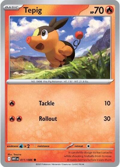 Scarlet & Violet White Flare - 011/086 Tepig Common