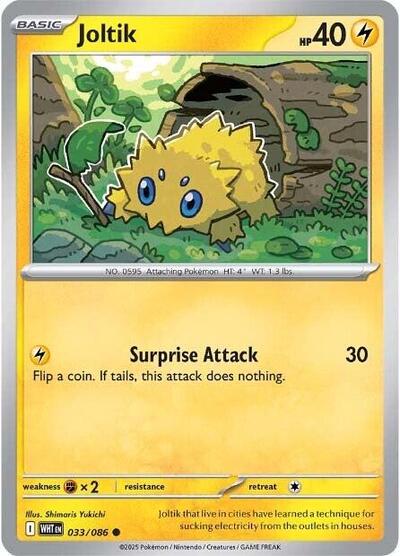 Scarlet & Violet White Flare - 033/086 Joltik Common