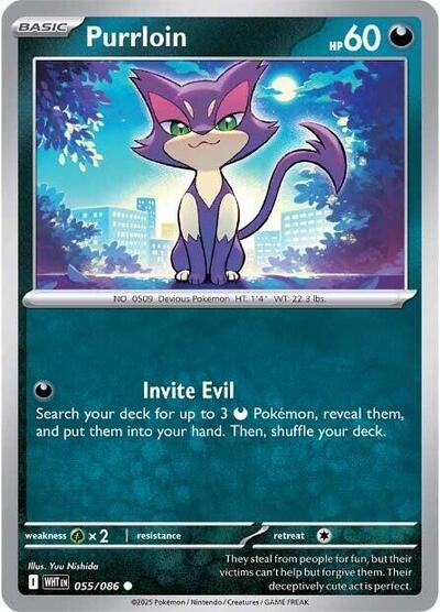 Scarlet & Violet White Flare - 055/086 Purrloin Common