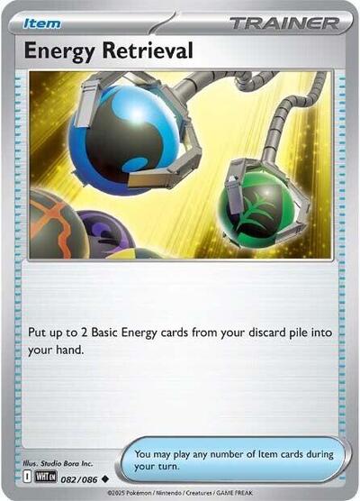 Scarlet & Violet White Flare - 082/086 Energy Retrieval Uncommon