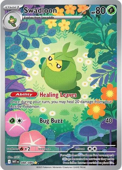 Scarlet & Violet White Flare - 088/086 Swadloon Illustration Rare