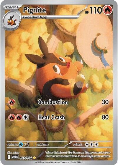 Scarlet & Violet White Flare - 097/086 Pignite Illustration Rare